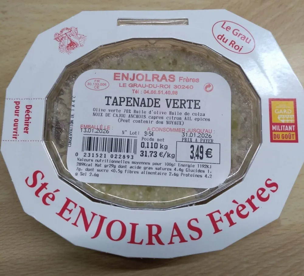 Tapenade verte