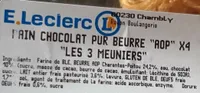 Pain chocolat pur beurre AOP
