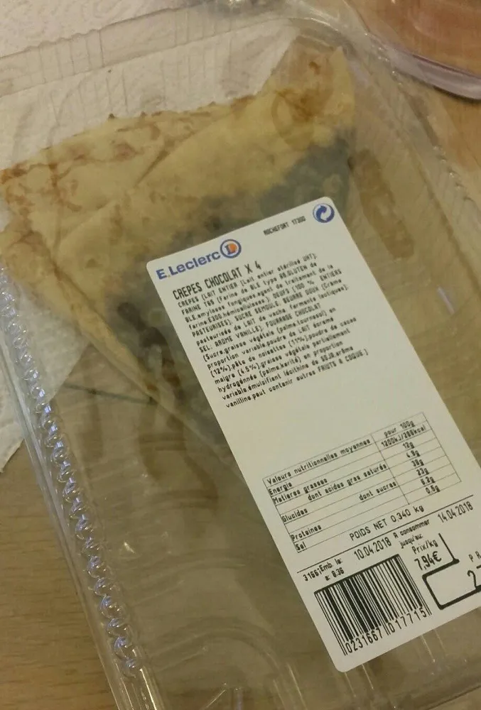 Crêpes chocolat