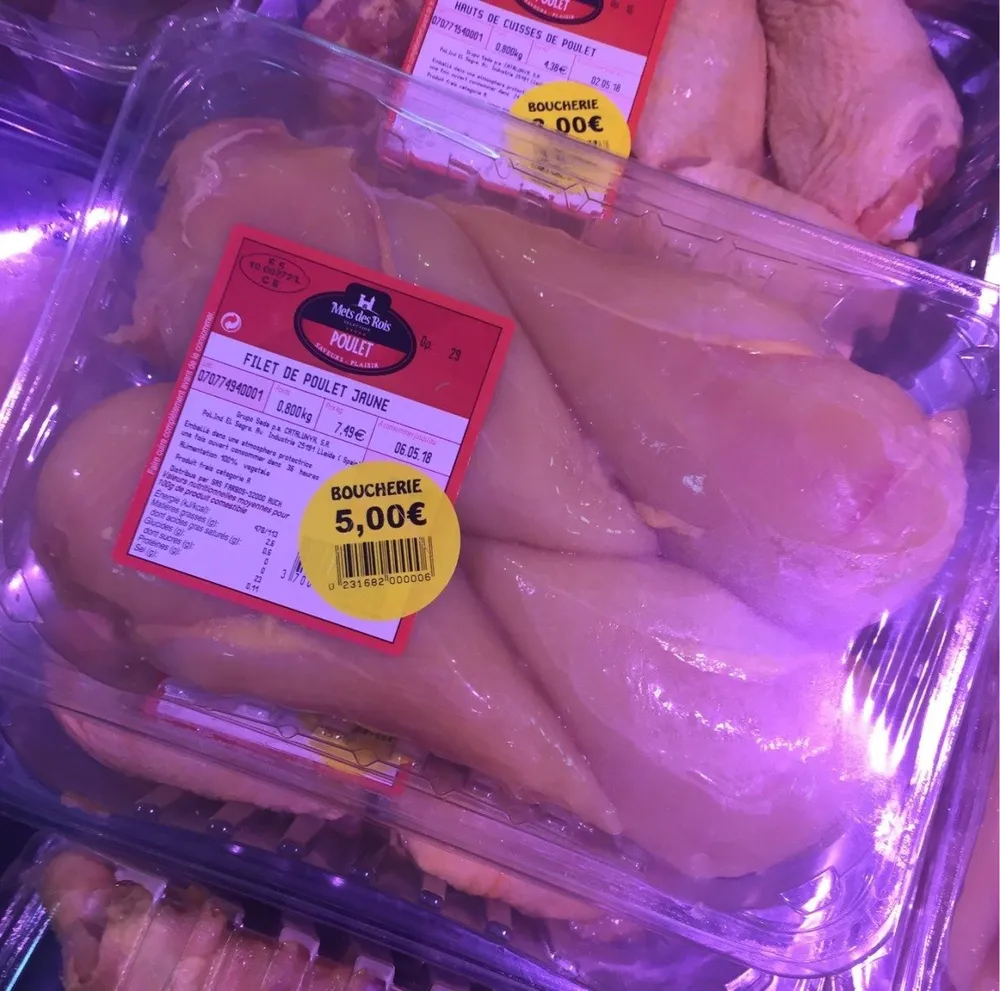 Filet de poulet jaune