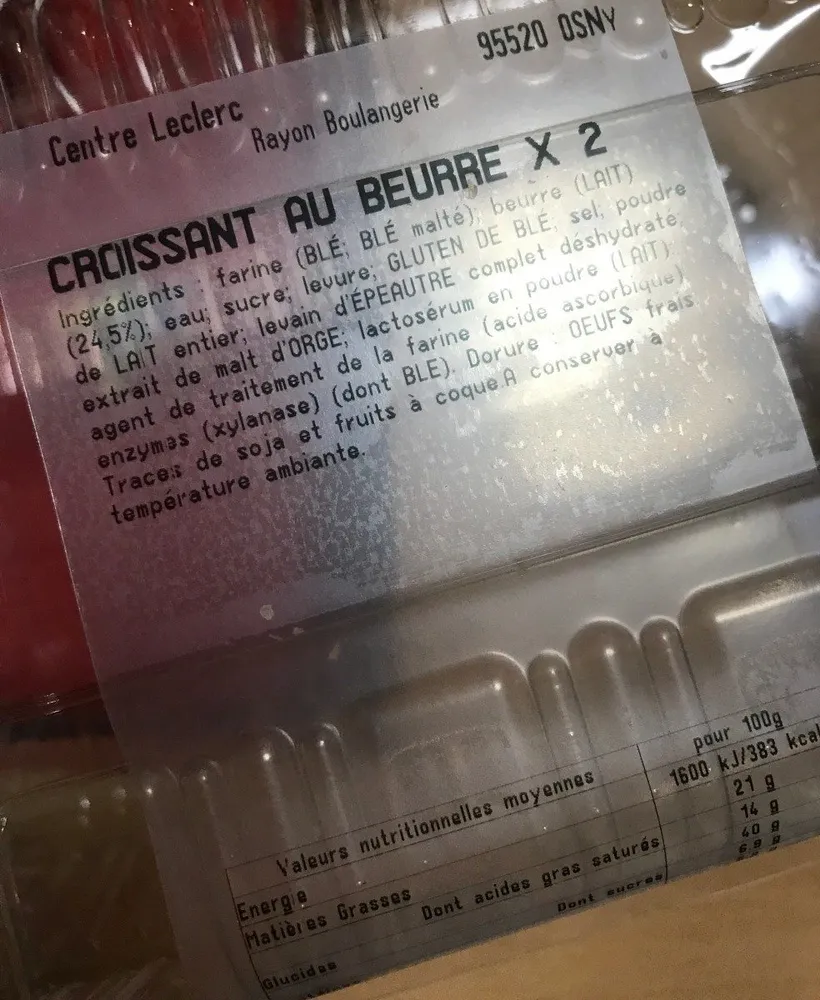 Croissant au beurre