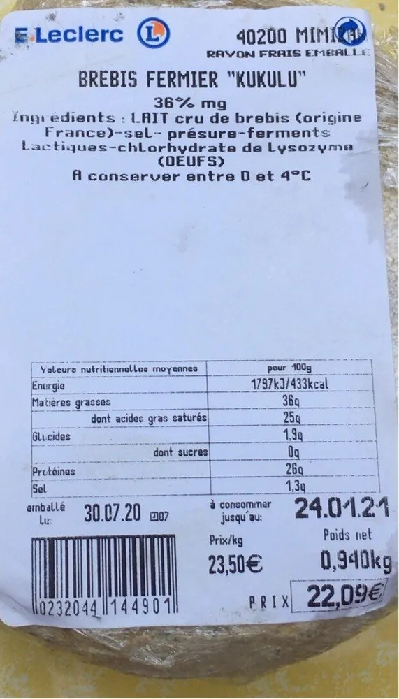 Brebis fermier « kululu »