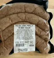 Saucisse oignon caramelise de boeuf highland