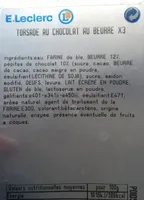 Torsade au chocolat au beurre