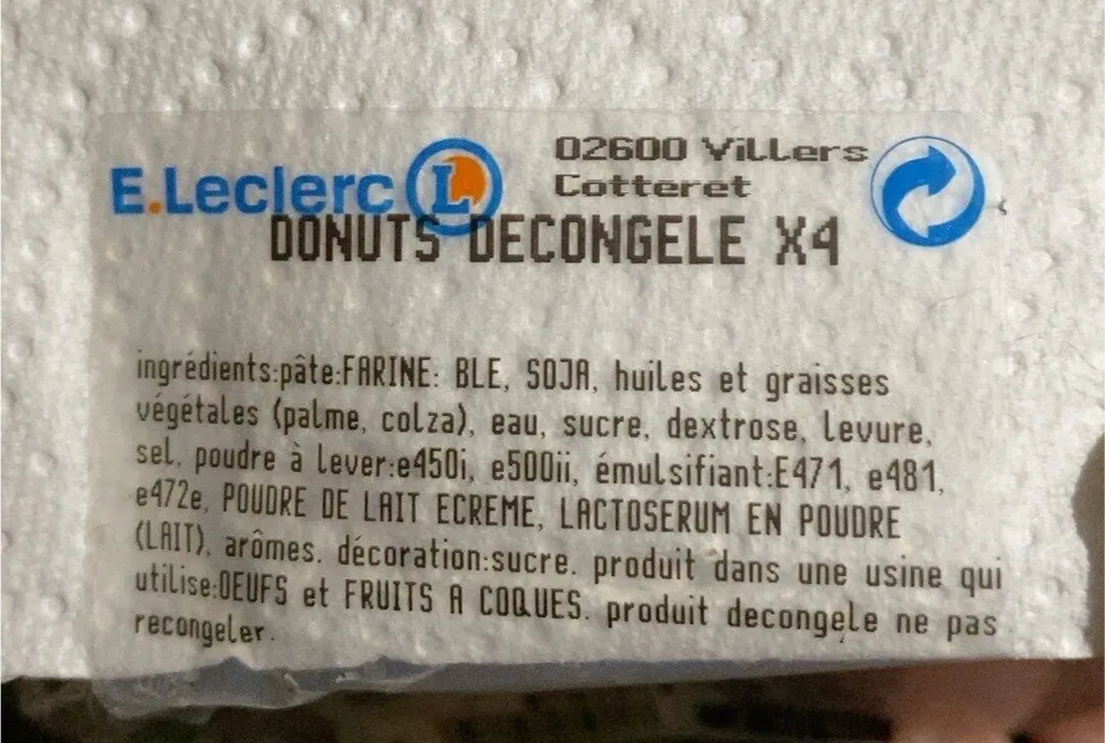 Donut decongelés x4