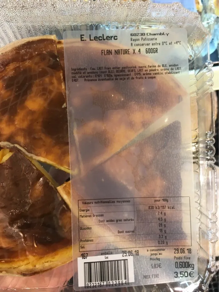Flan nature