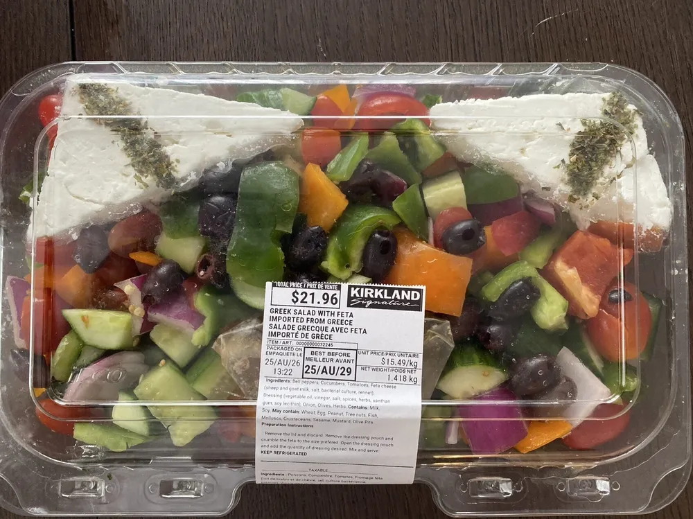 Traditional Greek Salad with Feta