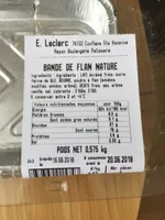 Bande flan Nature
