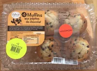 4 Muffins aux pépites de chocolat