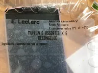 6 muffins assortis aux éclats de chocolat