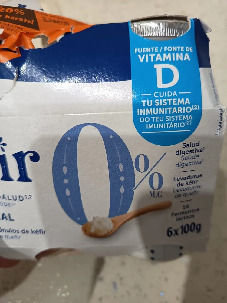 Kéfir natural 0%
