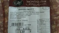 Saucisses fines