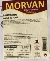 Saucisson a l’ail 1/2 fumé