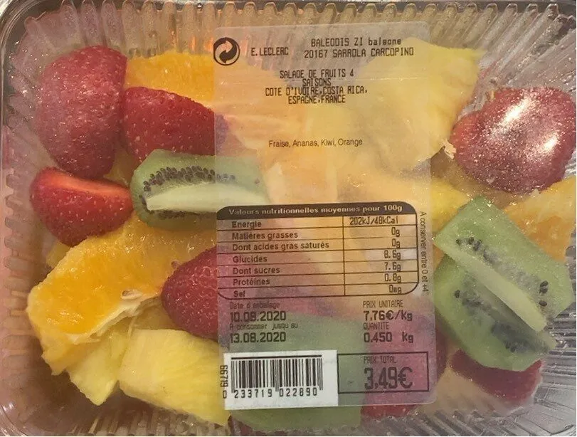 Salade de fruits 4 saisons