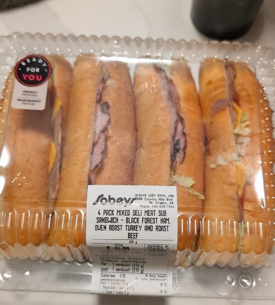 Deli Meat Sub Sandwich