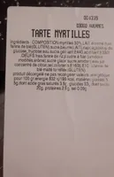 Tarte myrtilles
