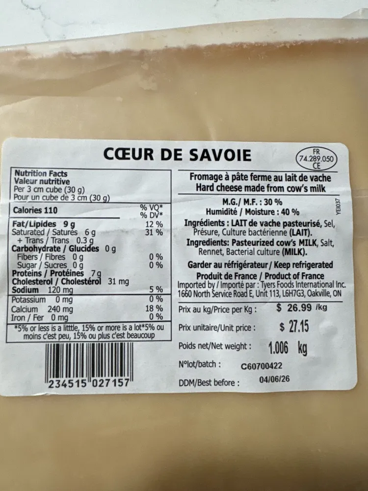 Cheese - Curt De Savoie