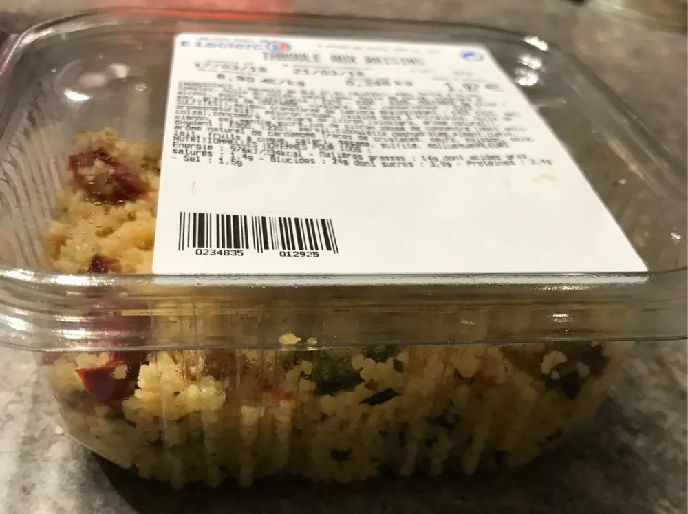 Taboule aux raisins