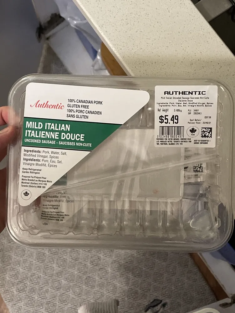 Mild Italian Sausage