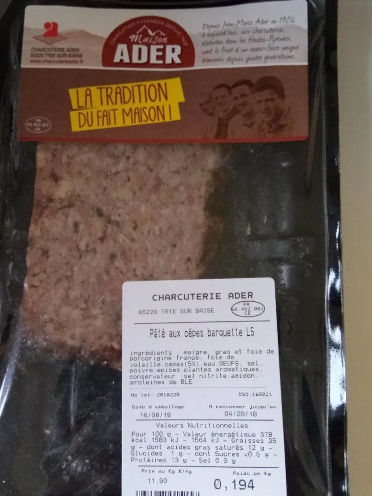Pâté aux cèpes