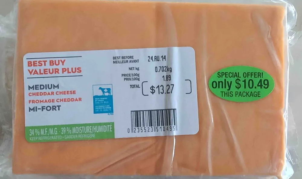Medium Cheddar Chese