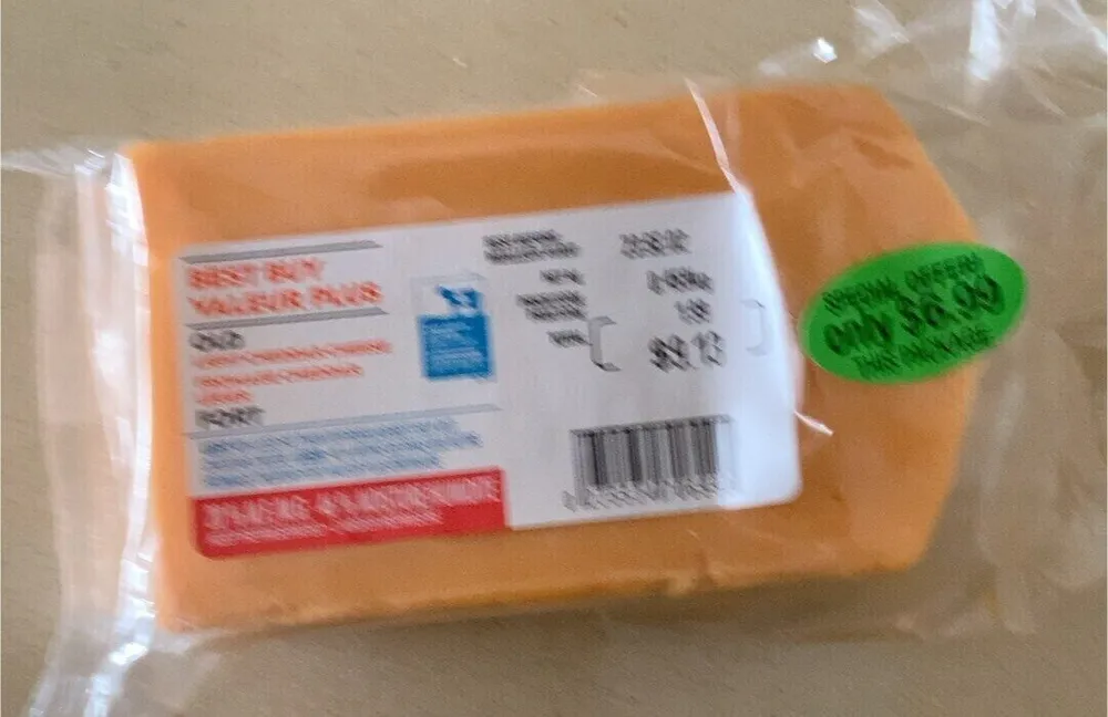 Light cheddar cheese