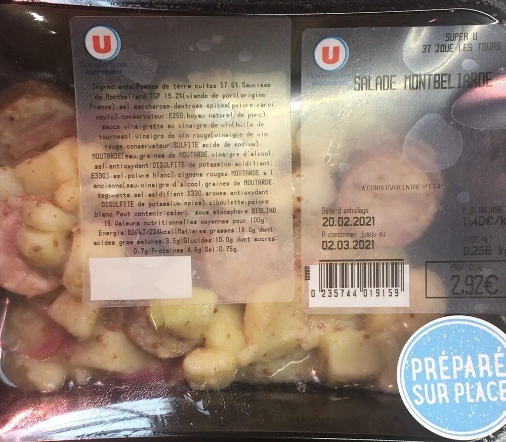 Salade montbéliarde