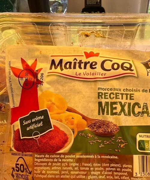 Poulet, recette mexicaine