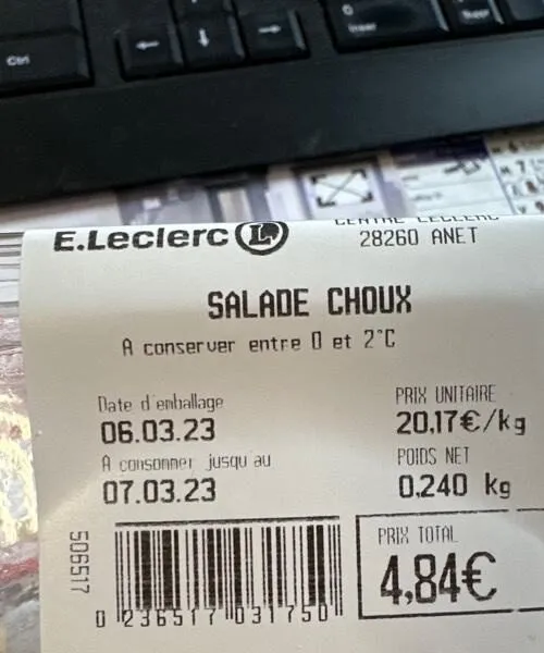 Salade choux