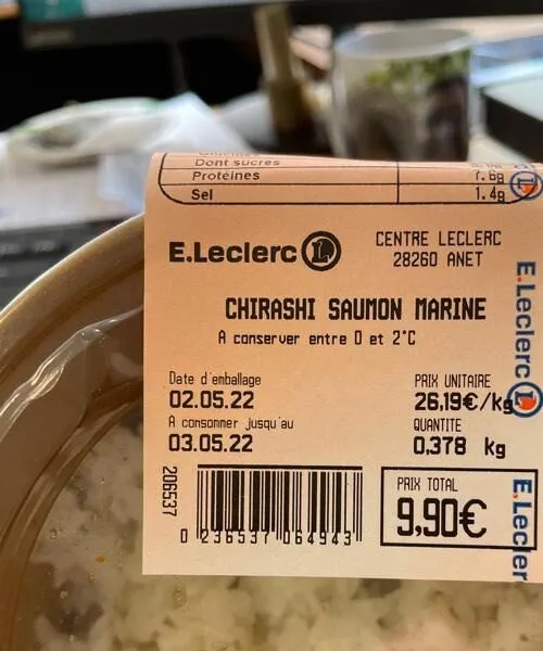 Chirashi  saumon mariné