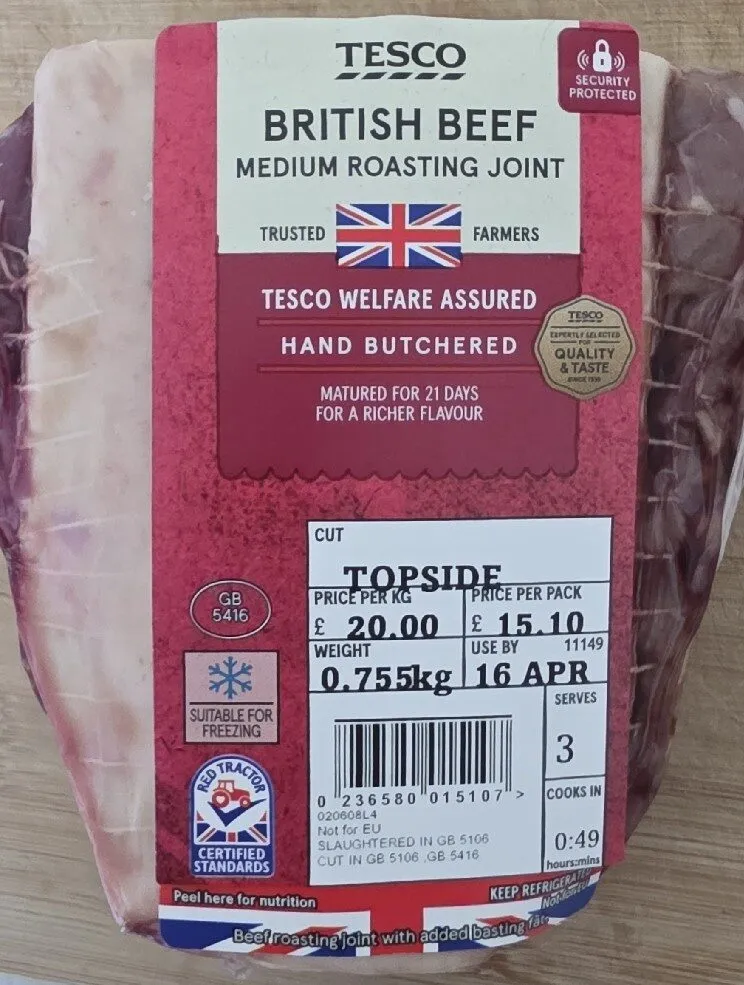 Beef Topsode Roasting Joint