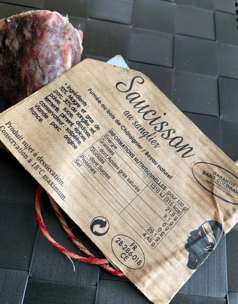 Saucisson au sanglier