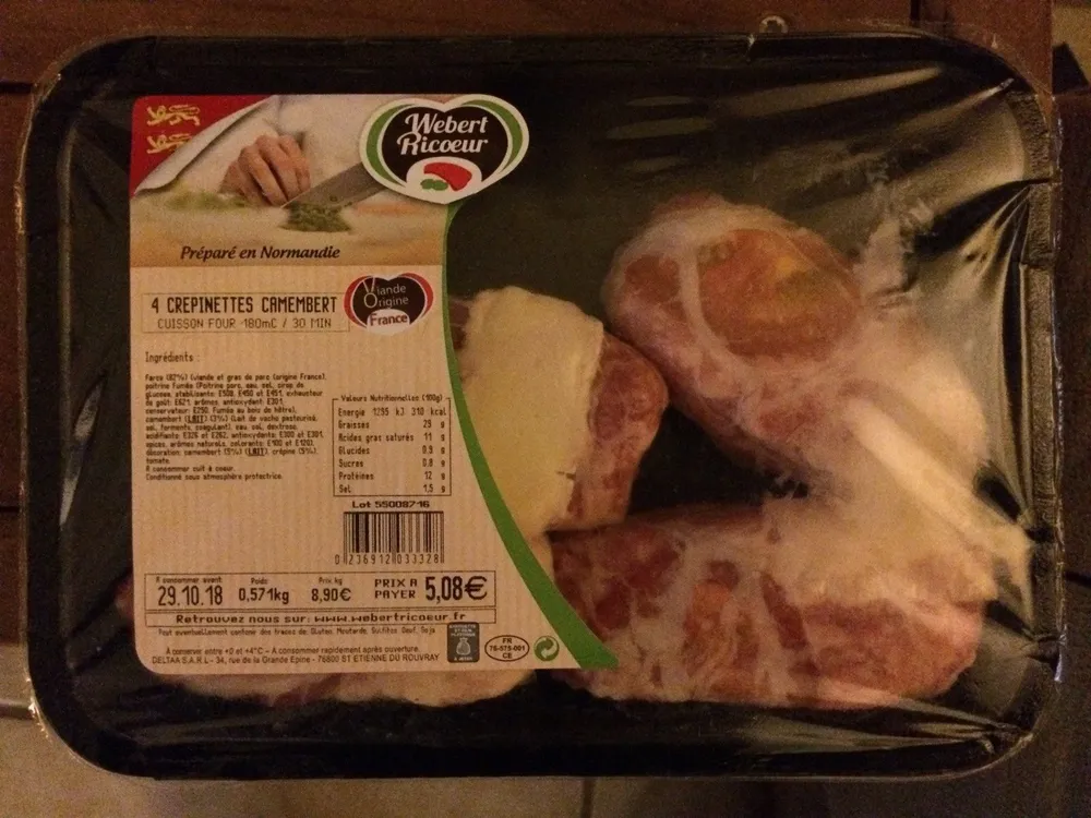 Crepinettes camembert