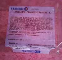 Tartelette framboise fraîche x 2