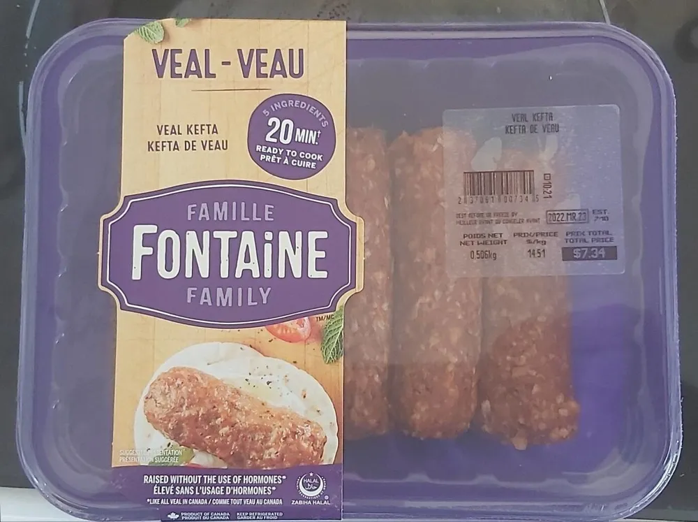 Kefta de veau