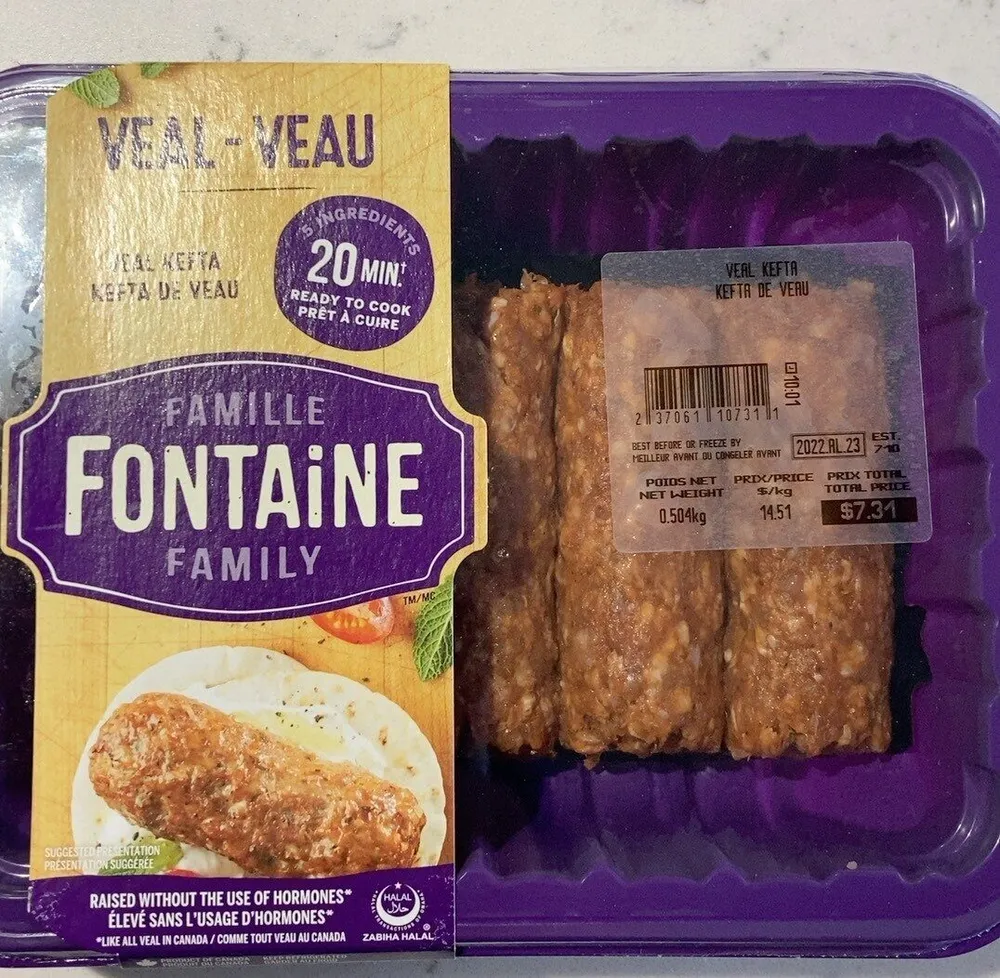 Kefta de veau