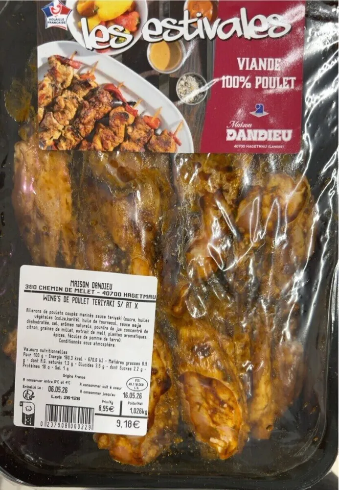 Wings de poulet Teriyaki