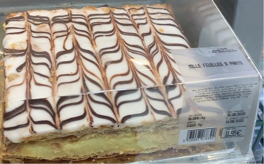 Mille feuilles 8 parts