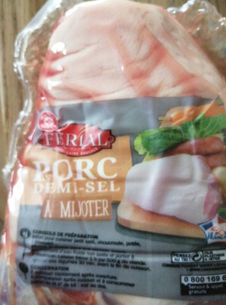Jarret de porc demi-sel
