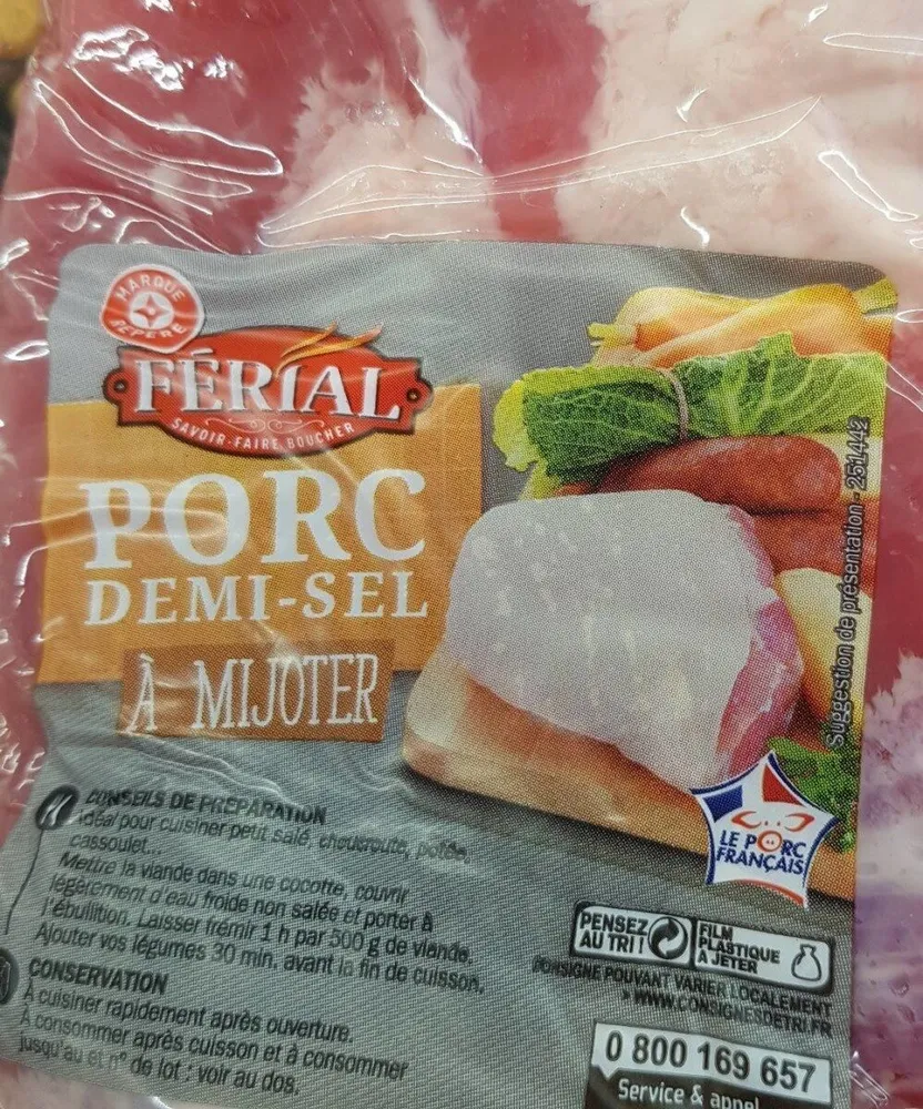 Porc demi-sel