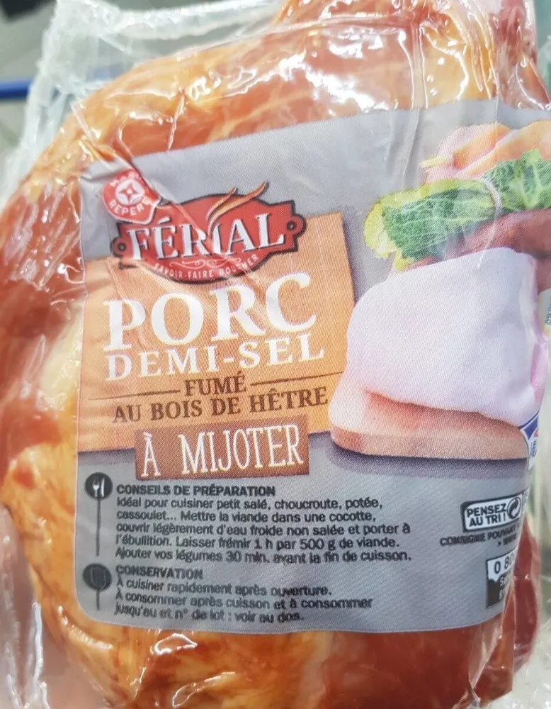 1/2 palette de porc fumée