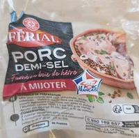 Porc demi-sel palette de porc fumée