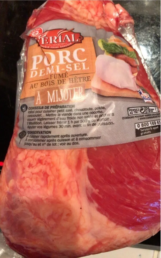 Palette de porc fumee