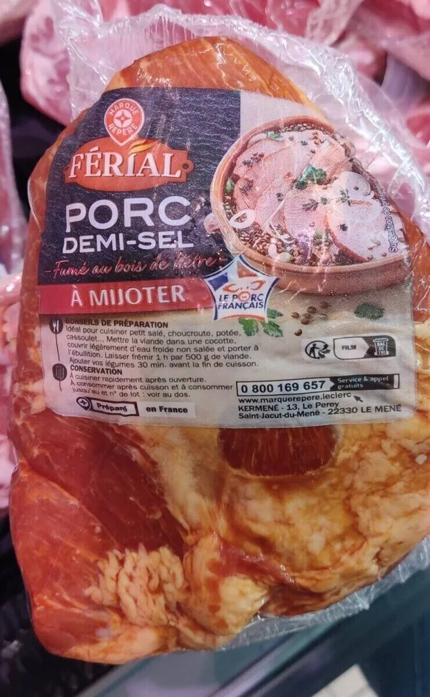 1/2 palette de porc fumée