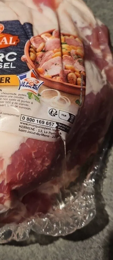 Palette de porc 1/2 sel