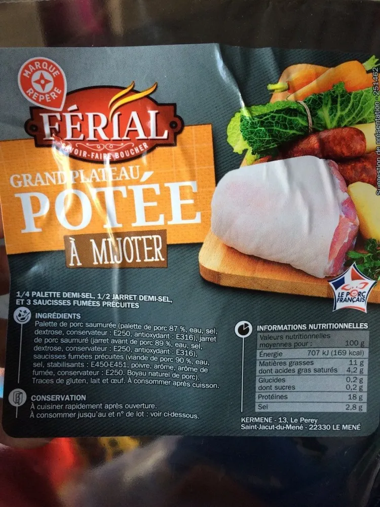 Grand plateau potee a mijoter