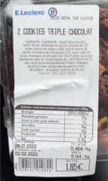 cookies triple chocolat