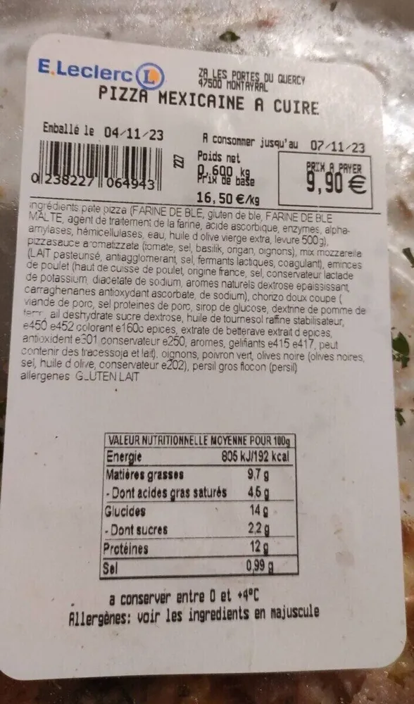 Pizza Mexicaine
