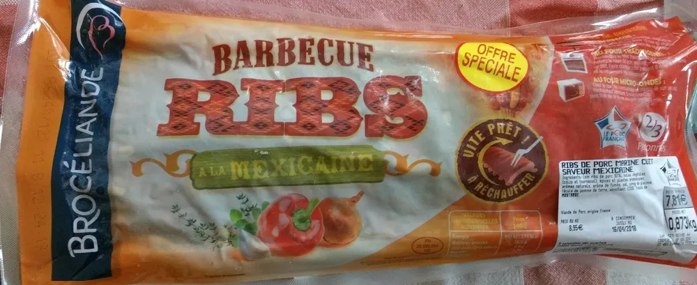 Barbecue ribs à la mexicaine