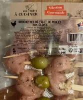 Brochettes poulet aux olives